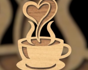 Coffee Wall Art SVG Bundle | Laser Cut Vector Files (Digital Download)