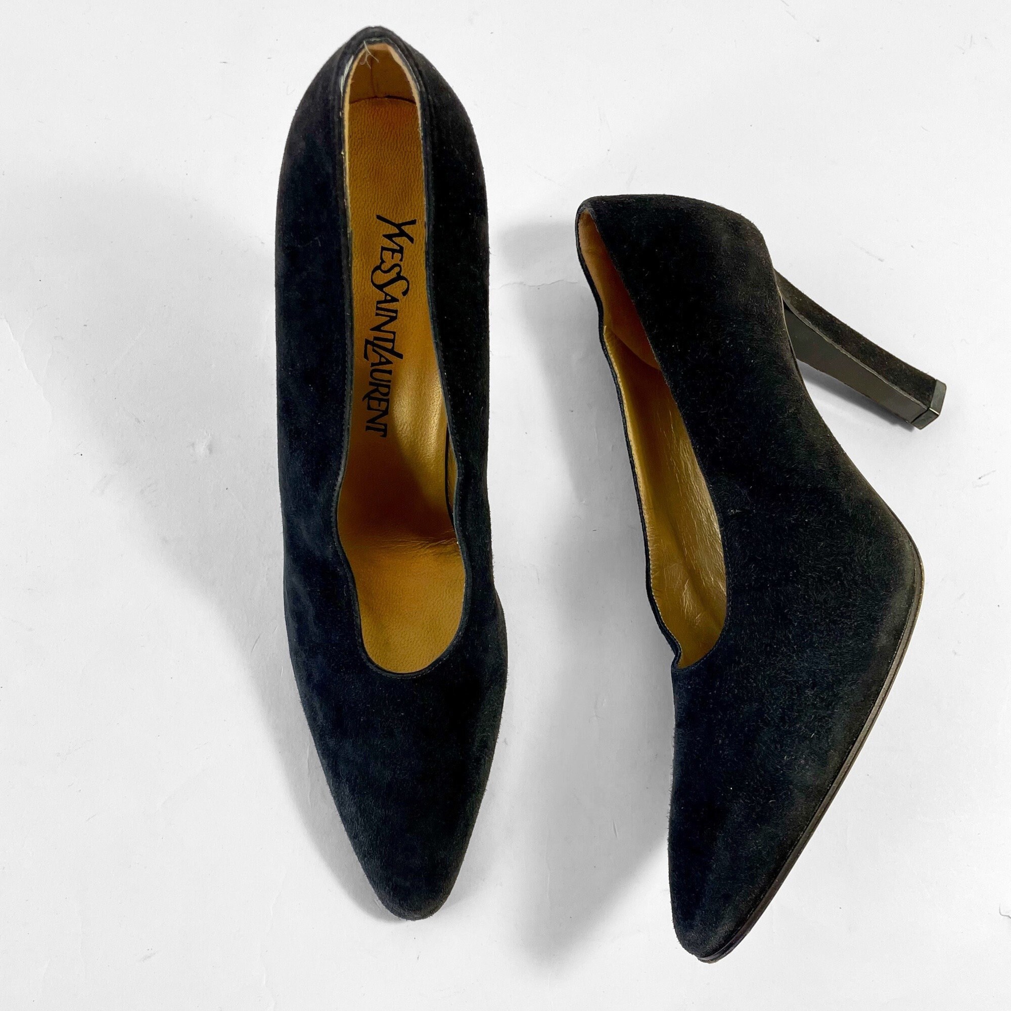 Yves Saint Laurent 90's Suede Pumps Size UK