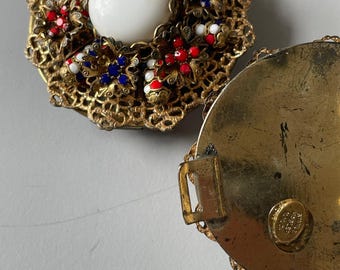 Vintage Stanley Hagler NYC Signed Belt Jeweled Filigree  display picture 3