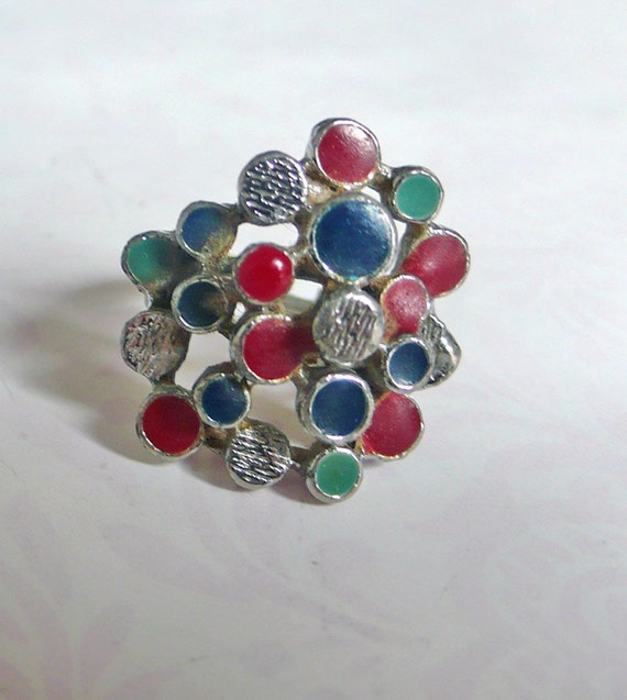 1960's MOD cocktail ring