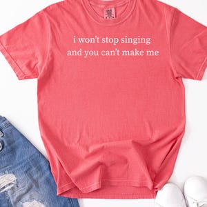 Musical Quote T-shirt, Soft Cotton, Singing Enthusiast Gift