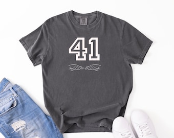 Camiseta meme "Forty One", camiseta gráfica unisex, tendencia Gen Alpha, humor de internet, comedia, tendencia viral