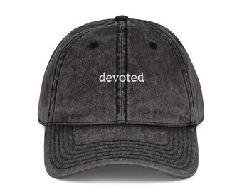Embroidered 'Devoted' Vintage Cap – Religious Dad Hat