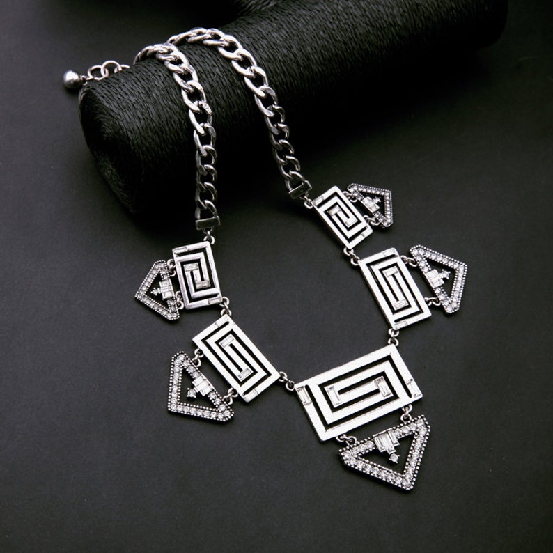Vashdi Statement necklace Gemstone necklace Boho necklace Statement jewelry set