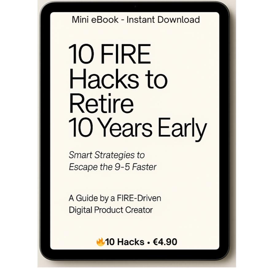 10 FIRE Hacks to Retire Early – FIRE PDF Guide, Personal Finance Printable, Digital Download