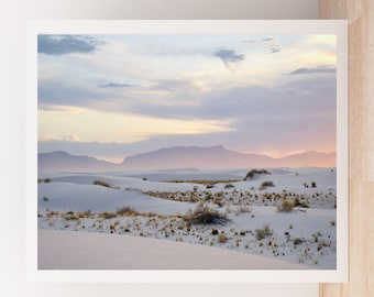 White Sands New Mexico Foto - Minimalistische Wüstenlandschaft (Digitaler Download)