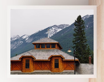 Banff Landschaftsfoto - Kanadische Rockies - Wandkunst (Digitaler Download)