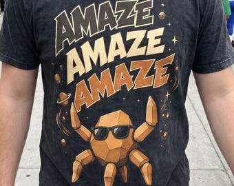 Funny Sci Fi Comfort Colors Shirt, Alien Rock Amaze Amaze Amaze Tee, Cool Space Creature T-Shirt, Comic Con Outfit, Nerdy Gift Space Lovers