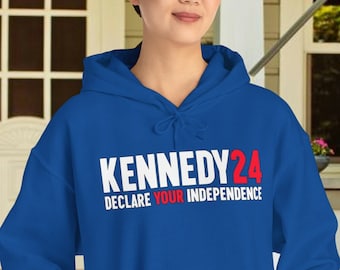 Robert Kennedy Junior Hoodie - RFK Jr. For President - KENNEDY24 - Hooded Sweatshirt - 2024 Presidential Elections Campaign