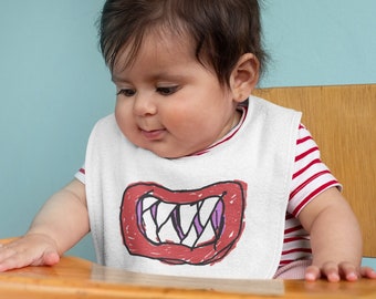 Bowser Jr. Baby Bib - Great for Costume Cosplay - Junior Bandana Bib Replica Tribute
