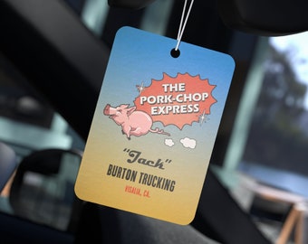 Porkchop Express Car Air Freshener - 80s cult movie - Jack Burton Trucking Fandom Merch Memorabilia