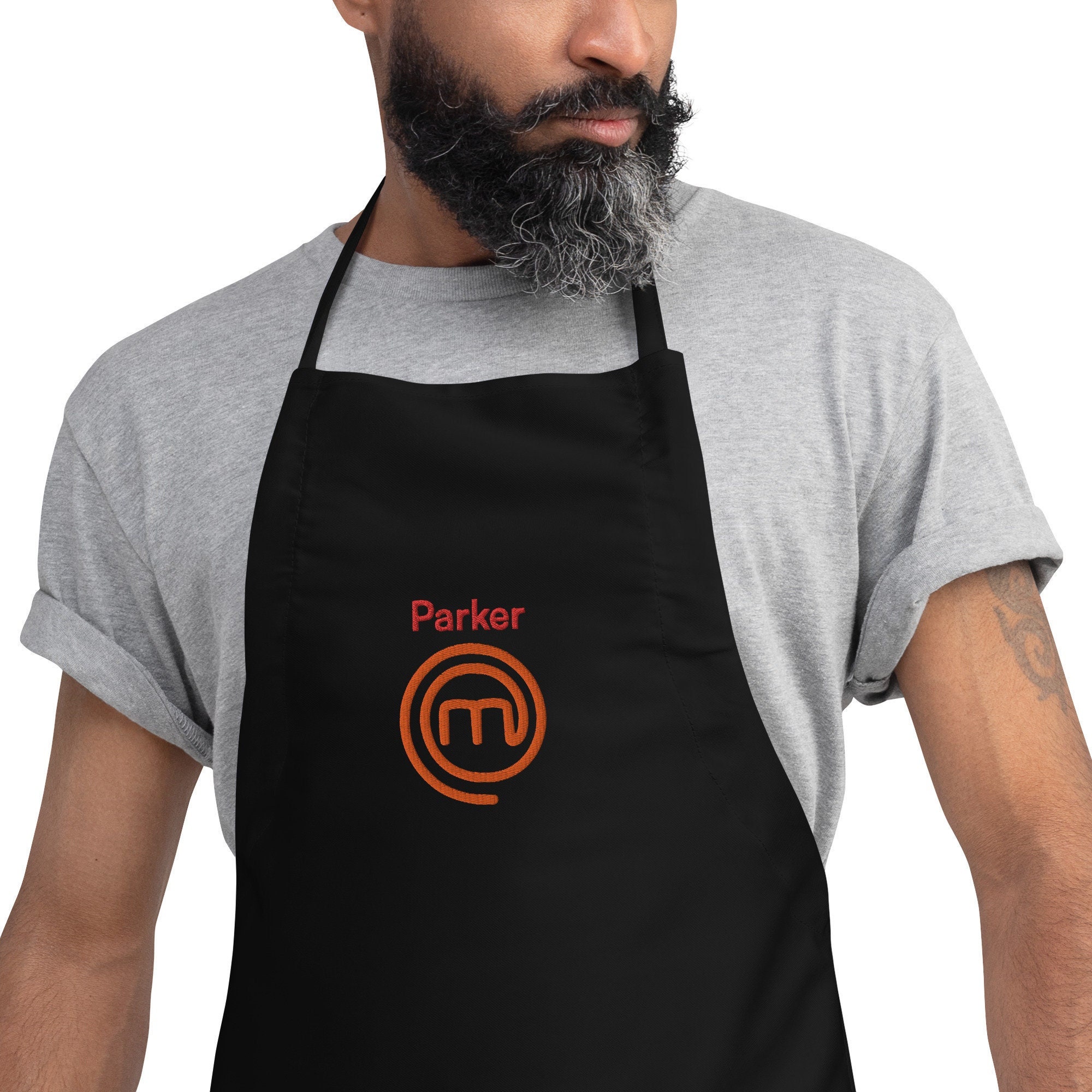 Personalized Apron Embroidered Chef Knives Design Add a Name – The