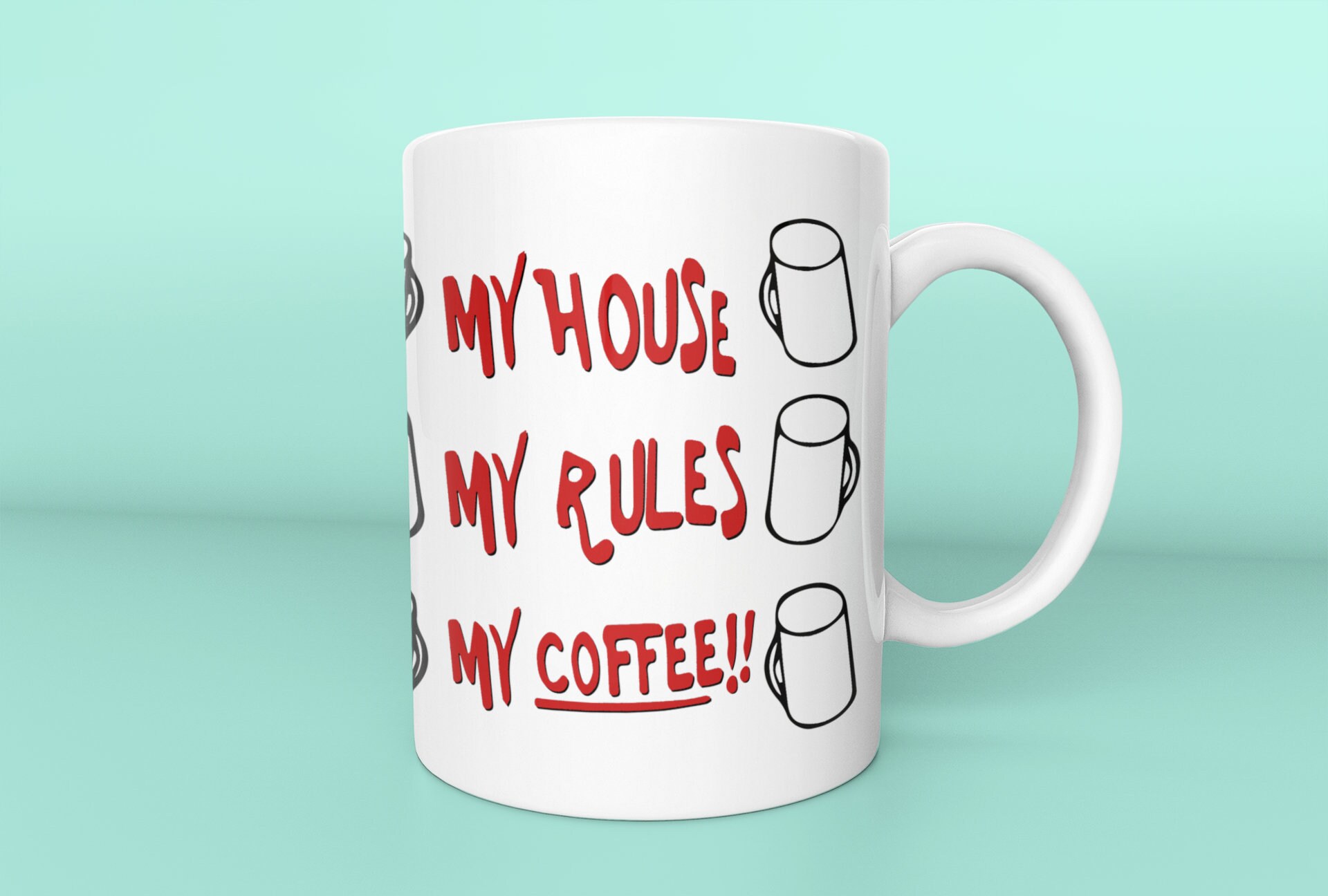 Knives Out Mug My House My Rules My Coffee Mug Movie | Etsy