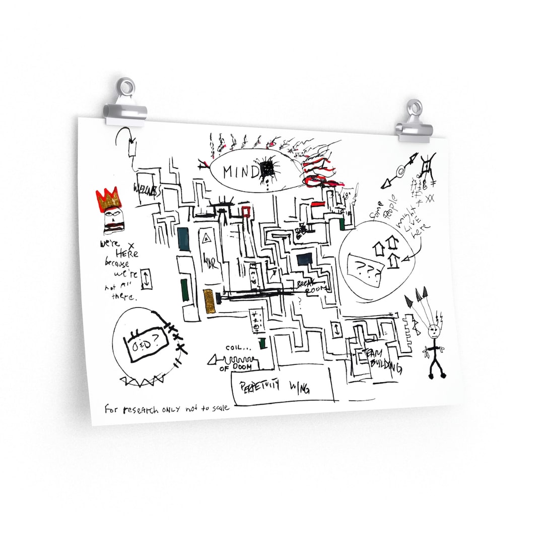 Severance Map Petey's Hidden Map Matte Poster Lumon - Etsy