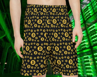 Bitcoin Athletic Shorts - Crypto - Stack Sats - Bitcoin Gym Sports Pants - BTC Maximalist Swag - Merch for a bitcoin enthusiasts investor