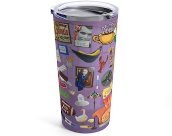 Friends Tumbler - References Challenge - Can you spot them all? TV show tribute - Props Merch - Fan Gift - 20oz