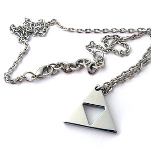 Triforce Necklace - Legend of Zelda - Polished Stainless Steel