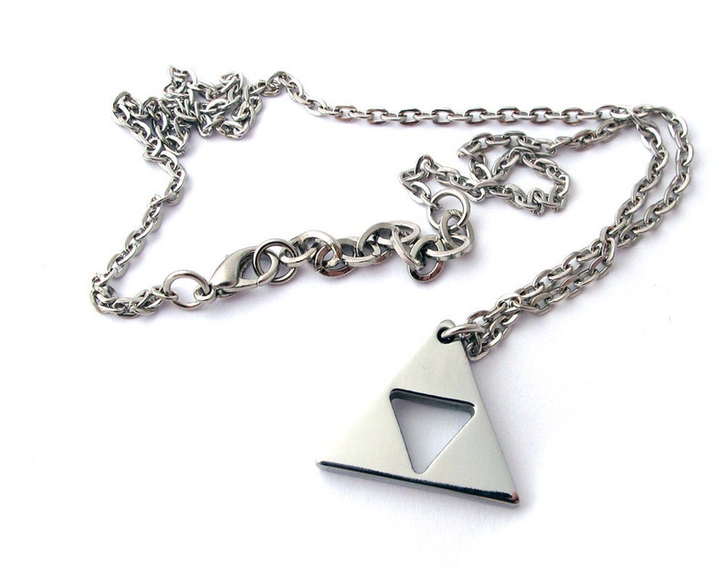 Triforce Necklace Legend of Zelda Polished Stainless Steel