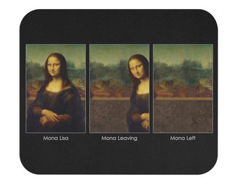 Mona Lisa Funny MeMe Mouse Pad
