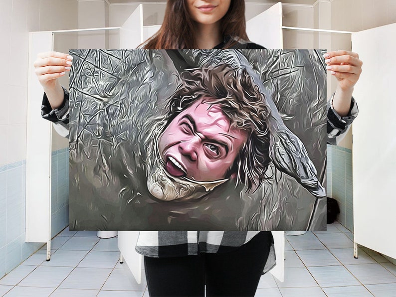 Funny Bathroom Wall Decor Art Restroom Sign Decor Jim Carrey Ace Ventura Rh...