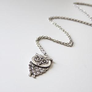 Collier de chouette sage. Argent (VNL-61)