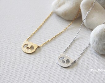 Panda Necklace in Gold/ Silver. Collarbone Necklace. Animal Necklace. China Treasure. Cute Jewelry. Birthday Gift. Gift For Her (PNL-149)