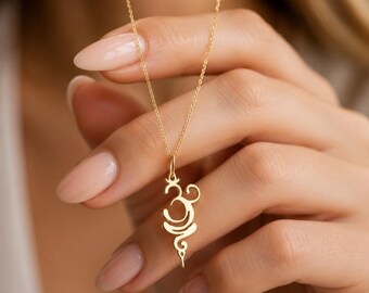 Om Necklace 925 Sterling Silver, Meditation Symbol Pendant, Spiritual Yoga Jewelry