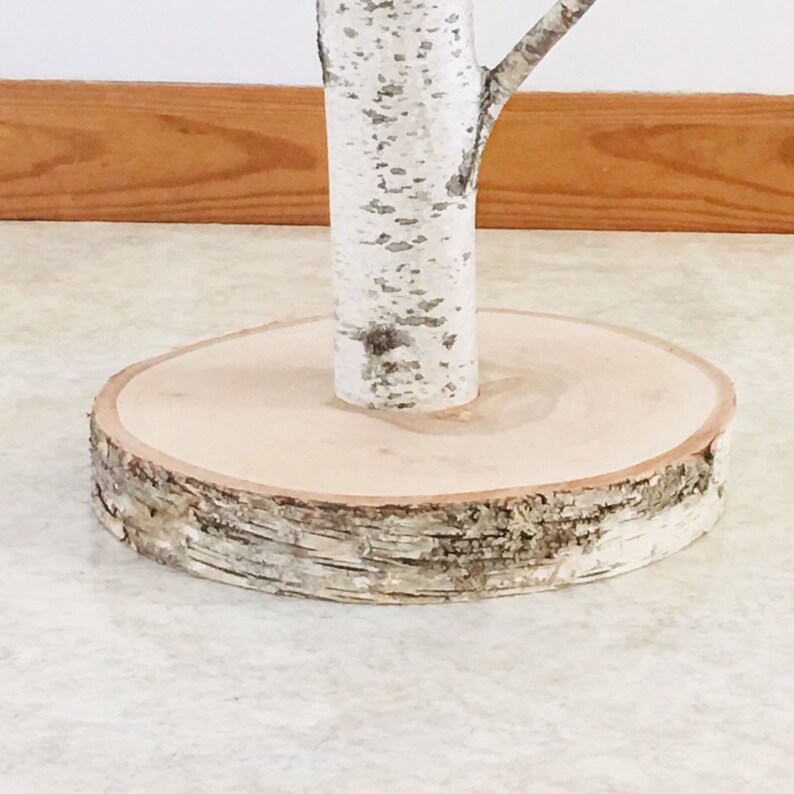 White Birch Tree Coat Rack With a Stand Birch Branch Birch Etsy