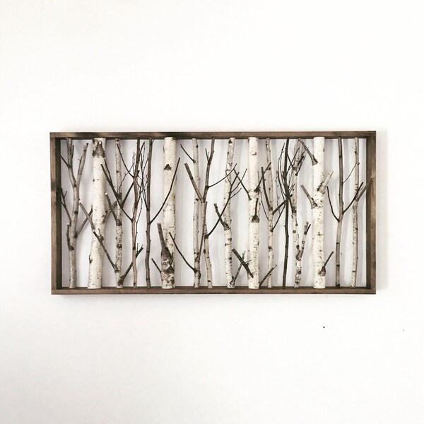 Birch Tree Wall Art Etsy