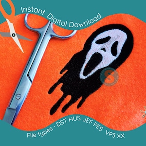 Scary Movie Mask | Digital Download Embroidery Machine Files