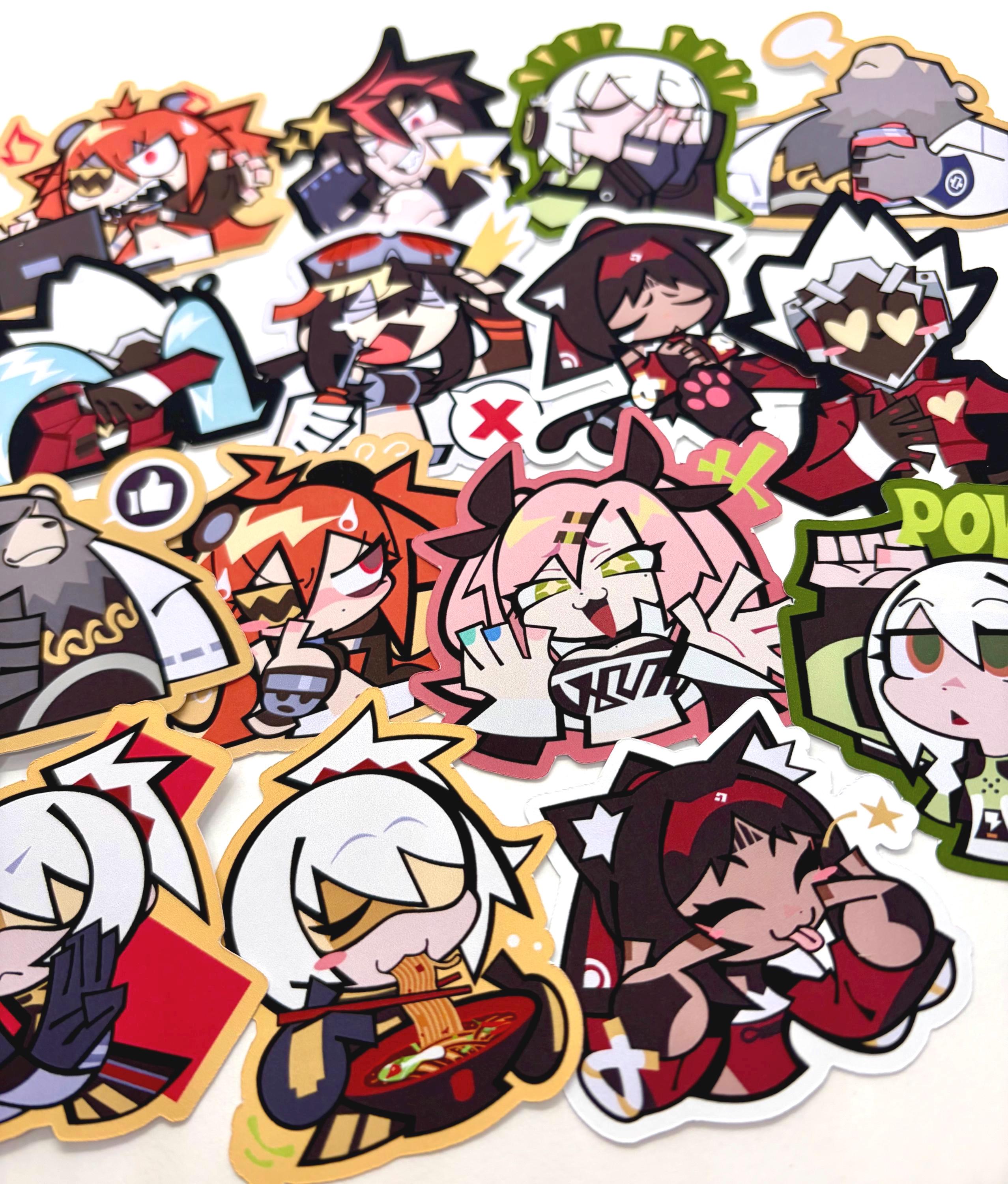 Zzz Razer Sticker 15PCS ZZZ Agents Stickers Shimmering Shining Stickers Zenless Zone Zero ...