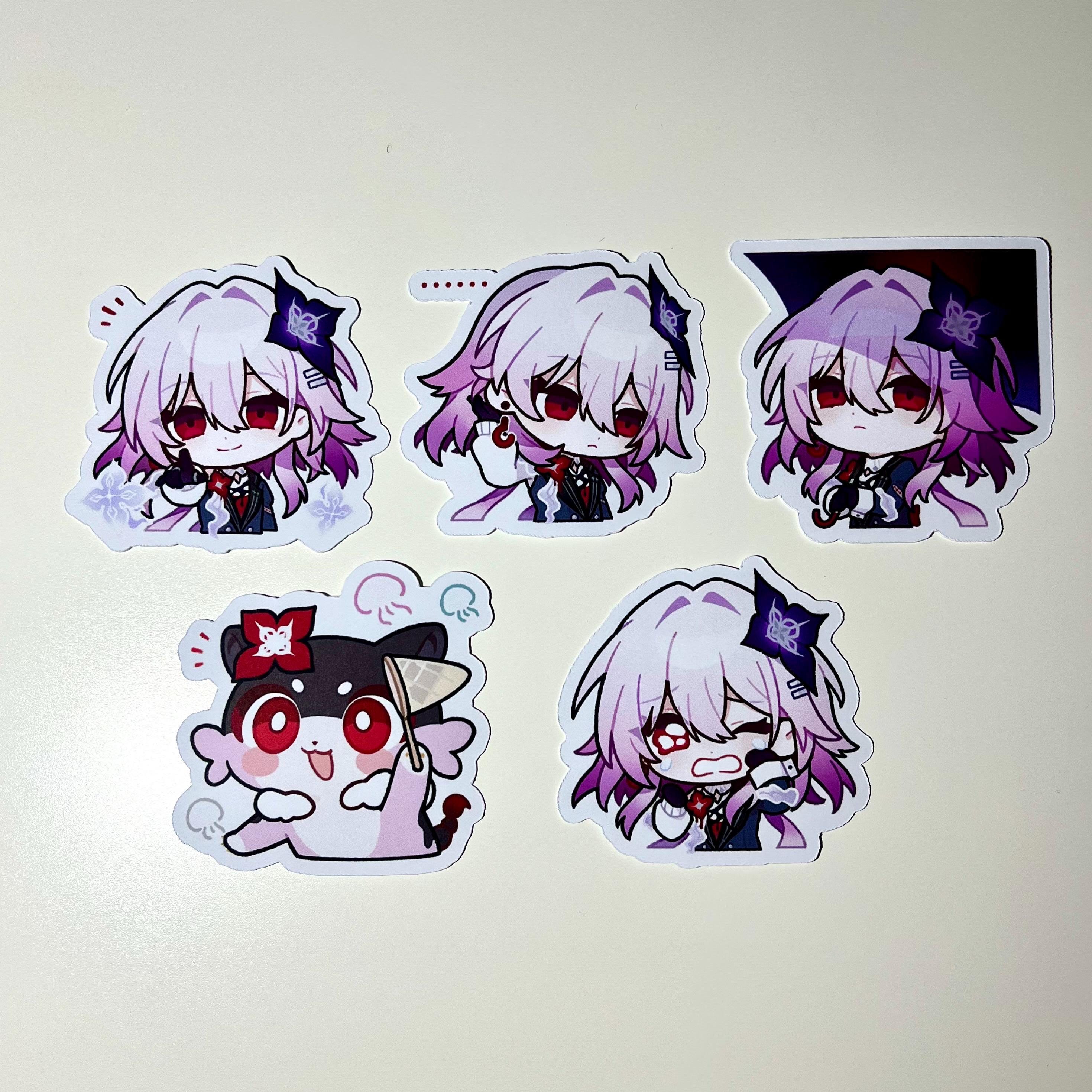 5PCS Honkai: Star Rail Glitter Stickers - Character Merch - Etsy