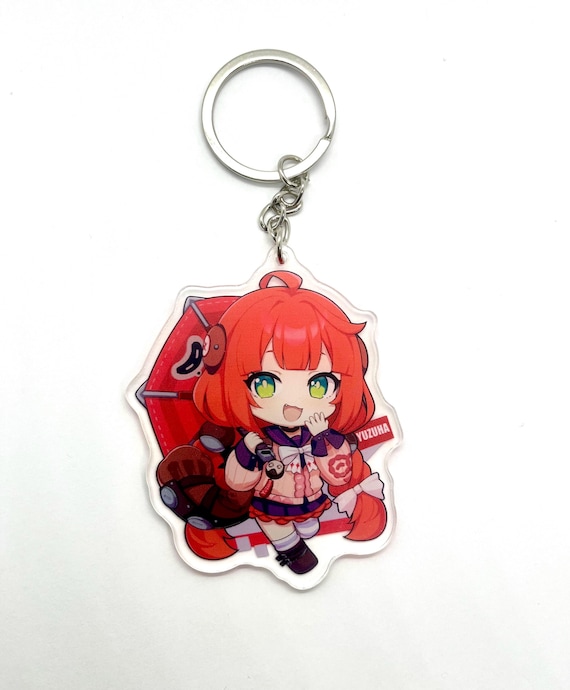 ZZZ Alice Yuzuha Chibi Double Sided Acrylic Charms Key Chains