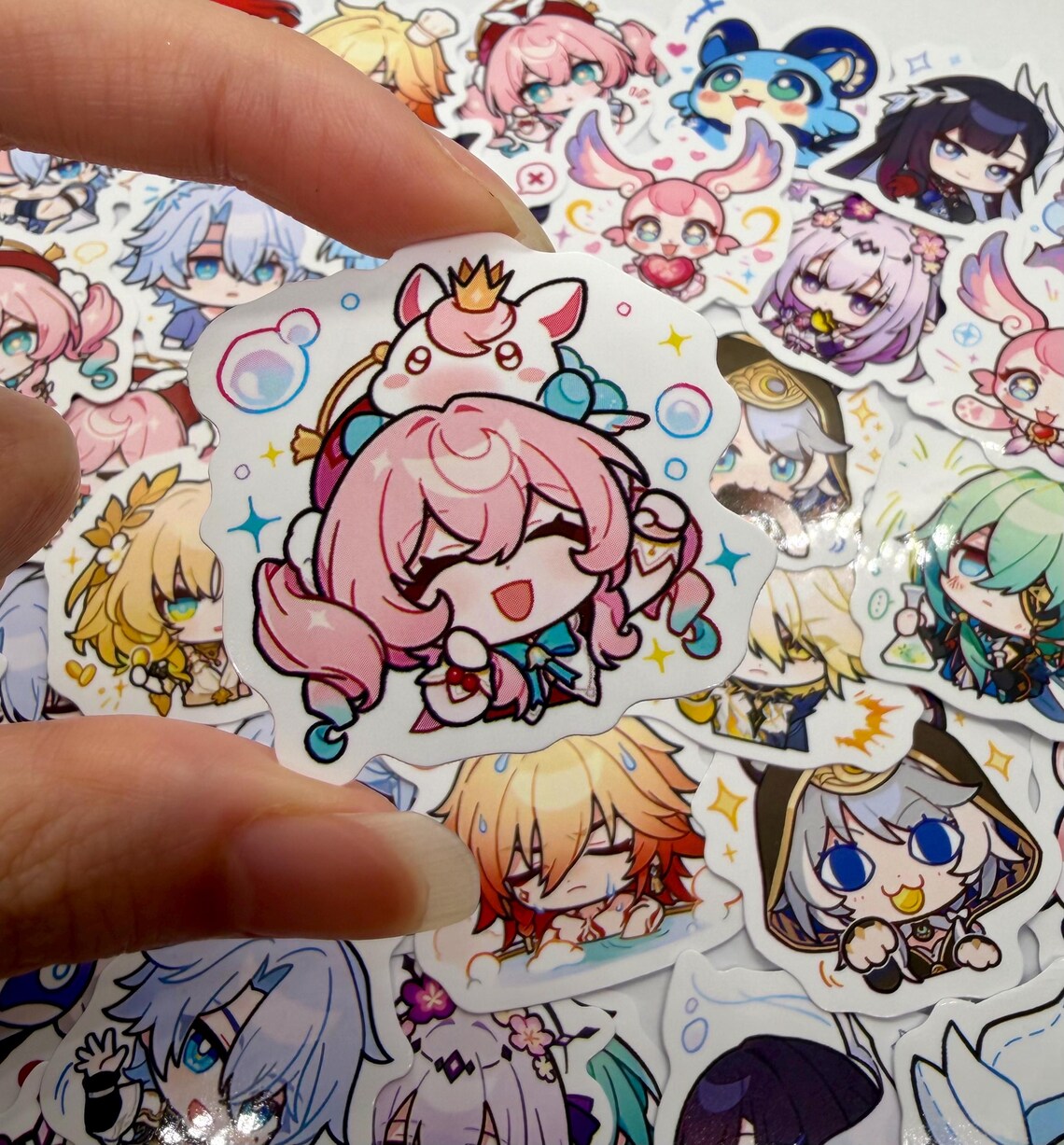 Hsr Train Sticker 50PCS HSR Honkai Star Rail Amphoreus Chibi Waterproof Stickers - Etsy