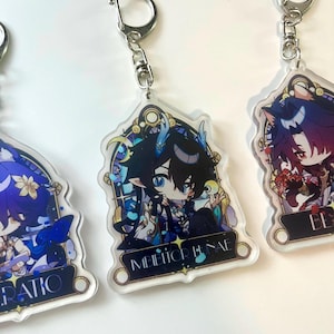 HSR Dan Heng Blade Dr Ratio Chibi Double Sided Acrylic Charms Key Chains Accessories Imbibitor Lunae Honkai Star Rail Merch