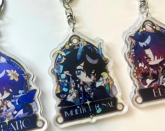 HSR Dan Heng Blade Dr Ratio Chibi Double Sided Acrylic Charms Key Chains Accessories Imbibitor Lunae Honkai Star Rail Merch