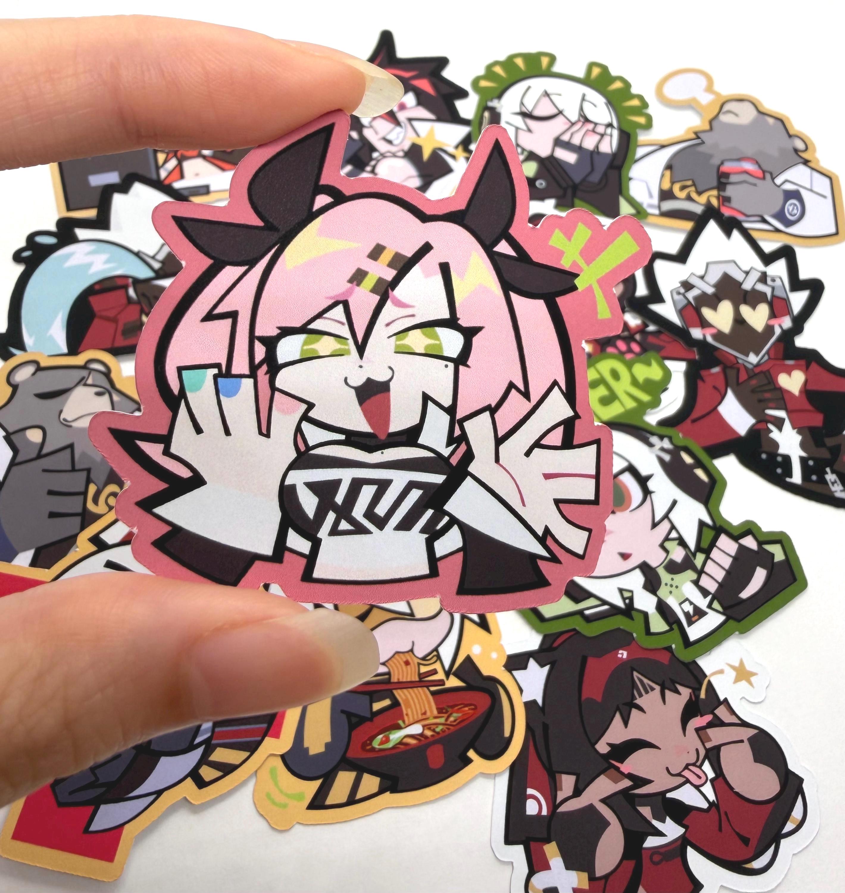 Zzz Razer Sticker 15PCS ZZZ Agents Stickers Shimmering Shining Stickers Zenless Zone Zero ...