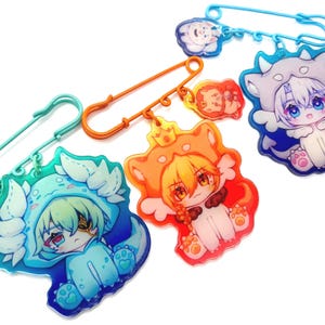 HSR Phainon Anaxa Mydei Chibi Dubbelzijdig acryl bedels Sleutelhangers Pinnen Accessoires Honkai Star Rail Merch