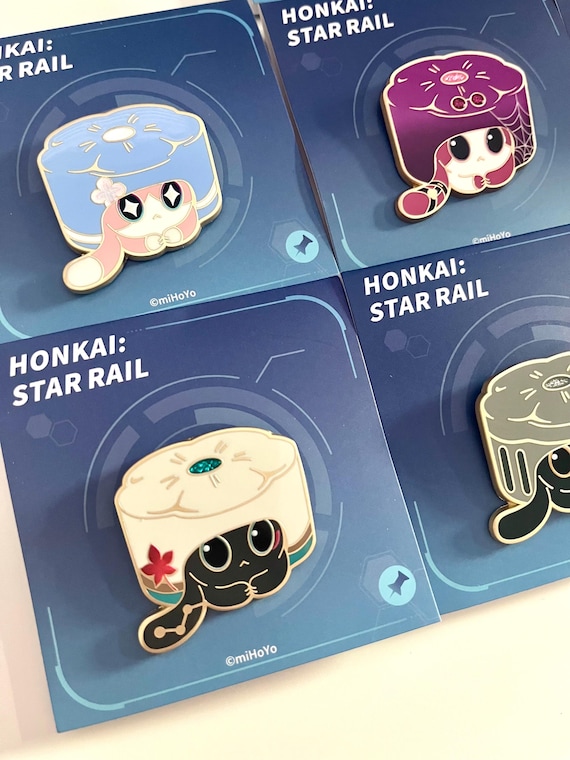 HSR Cat Cake Enamel Pins Metal Pins Badge Accessories Official Merch Trailblazer Danheng March 7th Kafka Blade Ruan Mei Herta