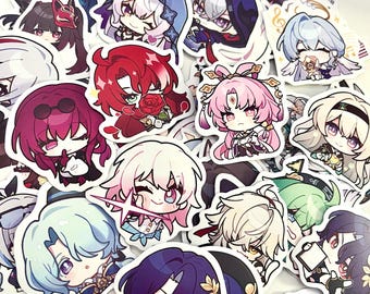 50PCS HSR Honkai Star Rail Chibi Stickers Water Proof
