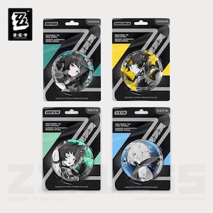 ZZZ Zenless Zone Zero Agents Flash Buttons Pins 5.8cm Official Merch
