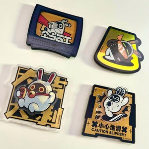 ZZZ Bangboo Acrylic Magnets Set 4PCS Eous Luckyboo Zenless Zone Zero Merch