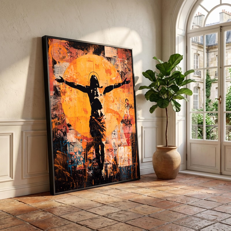 Graffiti Jesus Painting Etsy graffiti-jesus-painting-etsy
