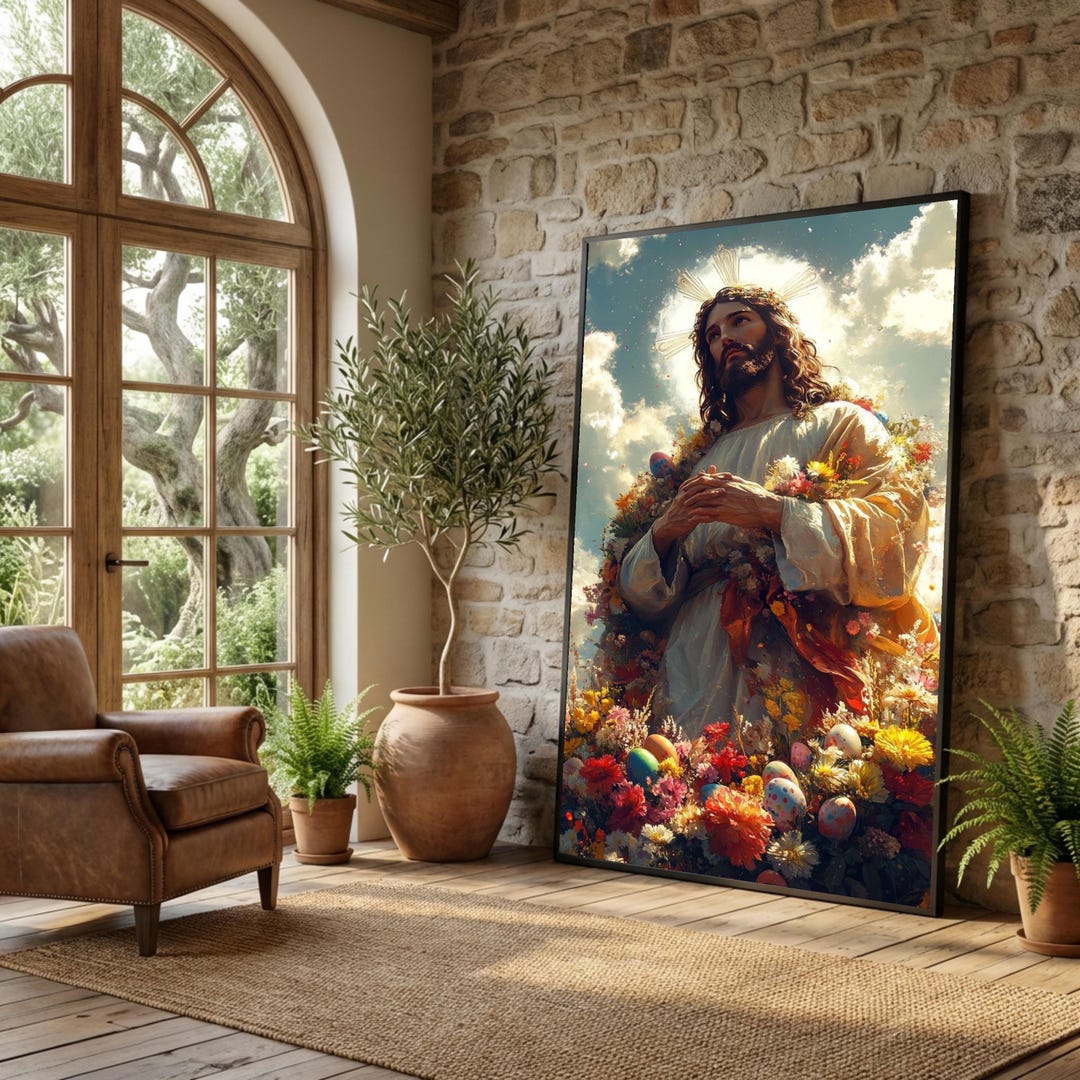 Inspirational Jesus Christ Canvas Wall Art, Religious Spiritual Decor ...