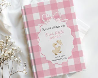 Silly Goose Baby Shower Custom Guest Book Silly Goose Theme Keepsake Baby Memory Book Letters For Baby Shower Guestbook