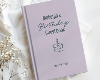 Custom Verjaardag Gastenboek Verjaardagsbrieven Notitieboek Aandenken Verjaardag Herinnering Gastenboek Happy Birthday Party Book Gepersonaliseerde Gast Aanmelden