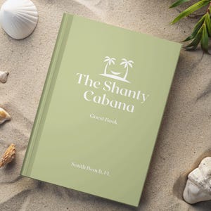 Personalized Beach Guest Book Vacation Rental House Welcome Book ShortTerm Rental Beach House Custom Welcome Book Guestbook Home Rental Book