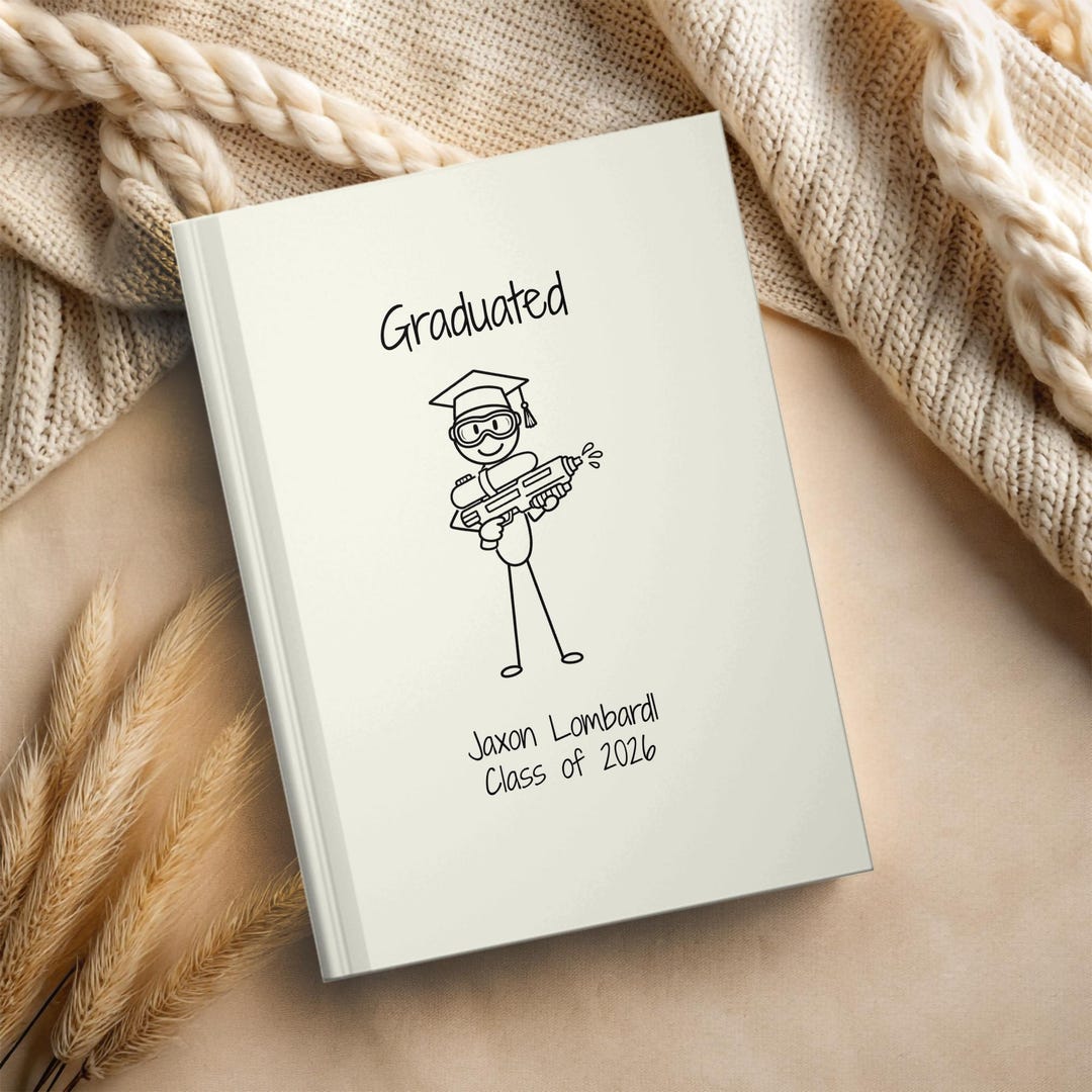Personalized Graduation Guest Book Memory Keepsake Gift for the ...