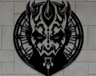 Darth Maul Laser Cut File | Star Wars Engraving Template (Digital Download)