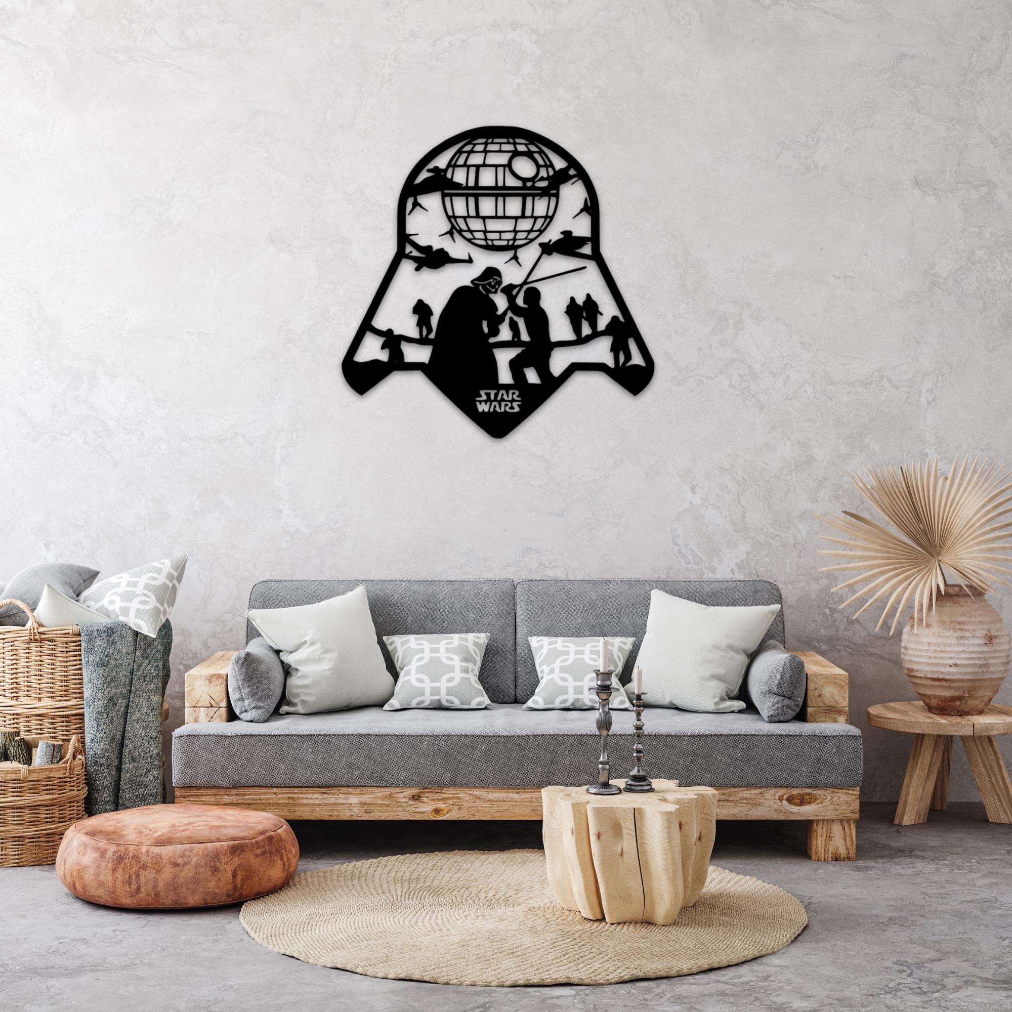 Star Wars Wall Decor Laser Cut Files | CNC Router, Glowforge (digital ...